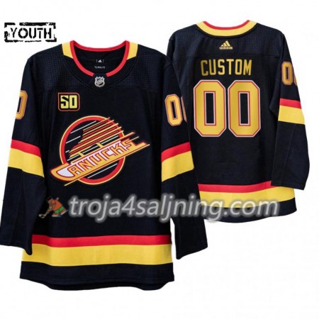 Vancouver Canucks tröja Customized Flying Skate 50th Anniversary 2019-2020 Adidas Svart Authentic - NHL Tröjor Barn Vancouver Canucks tröja Customized Flying Skate 50th Anniversary 2019-2020 Adidas Svart Authentic - NHL Tröjor Barn
